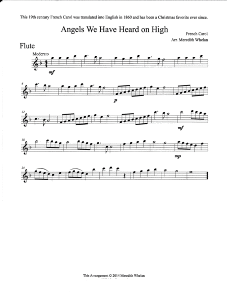 Christmas Duets for Flute & Piano Vol. 2: 11 Traditional Carols Woodwind Duet scores gallery preview page 3