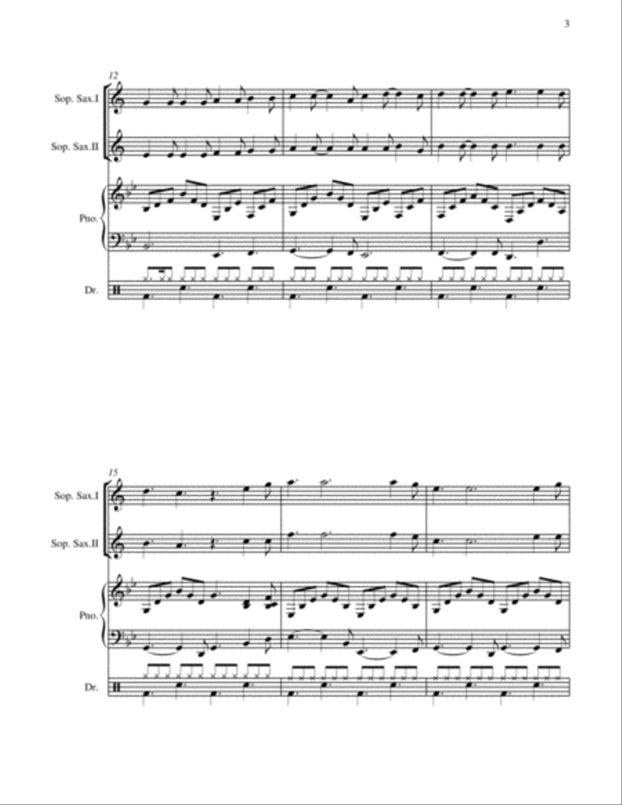 Hallelujah Woodwind Duet scores gallery preview page 6