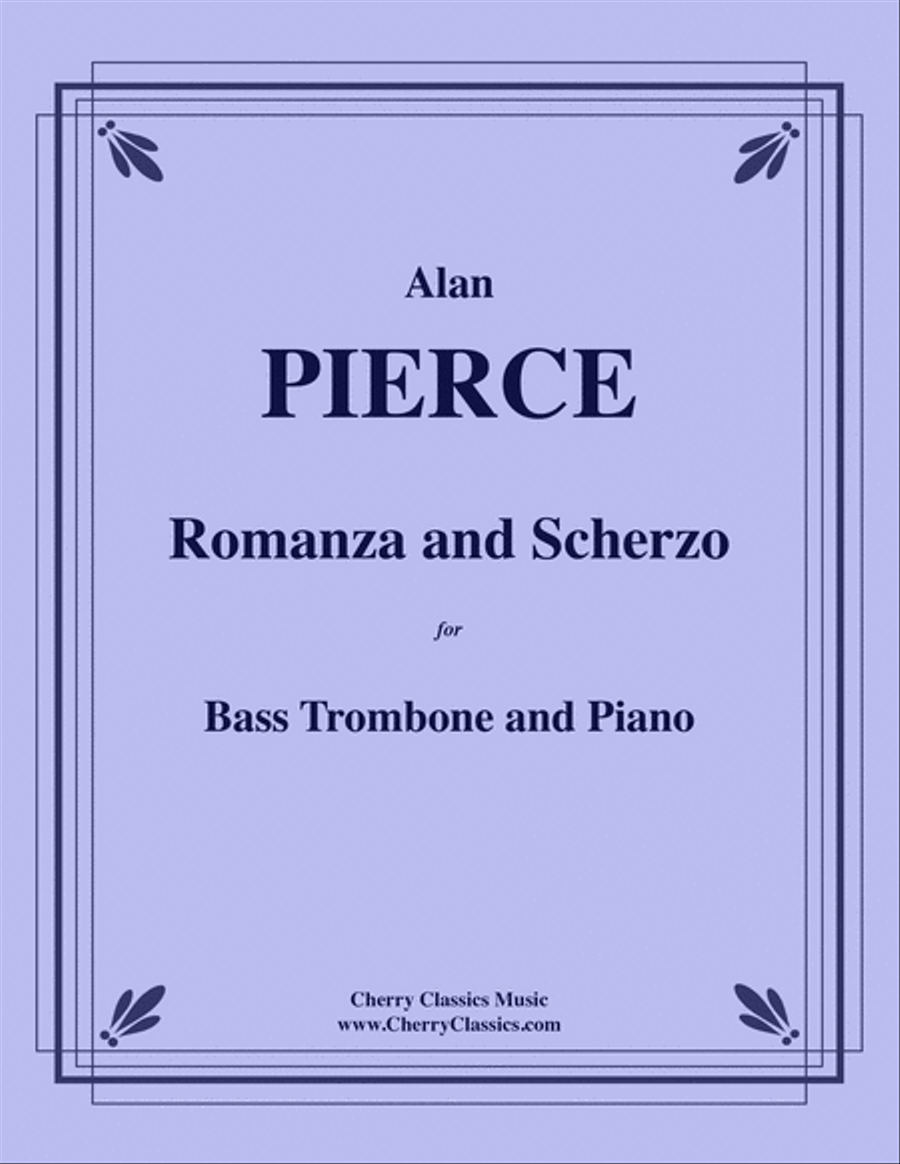 Romanza and Scherzo for Bass Trombone and Piano Bass Trombone scores gallery preview page 1