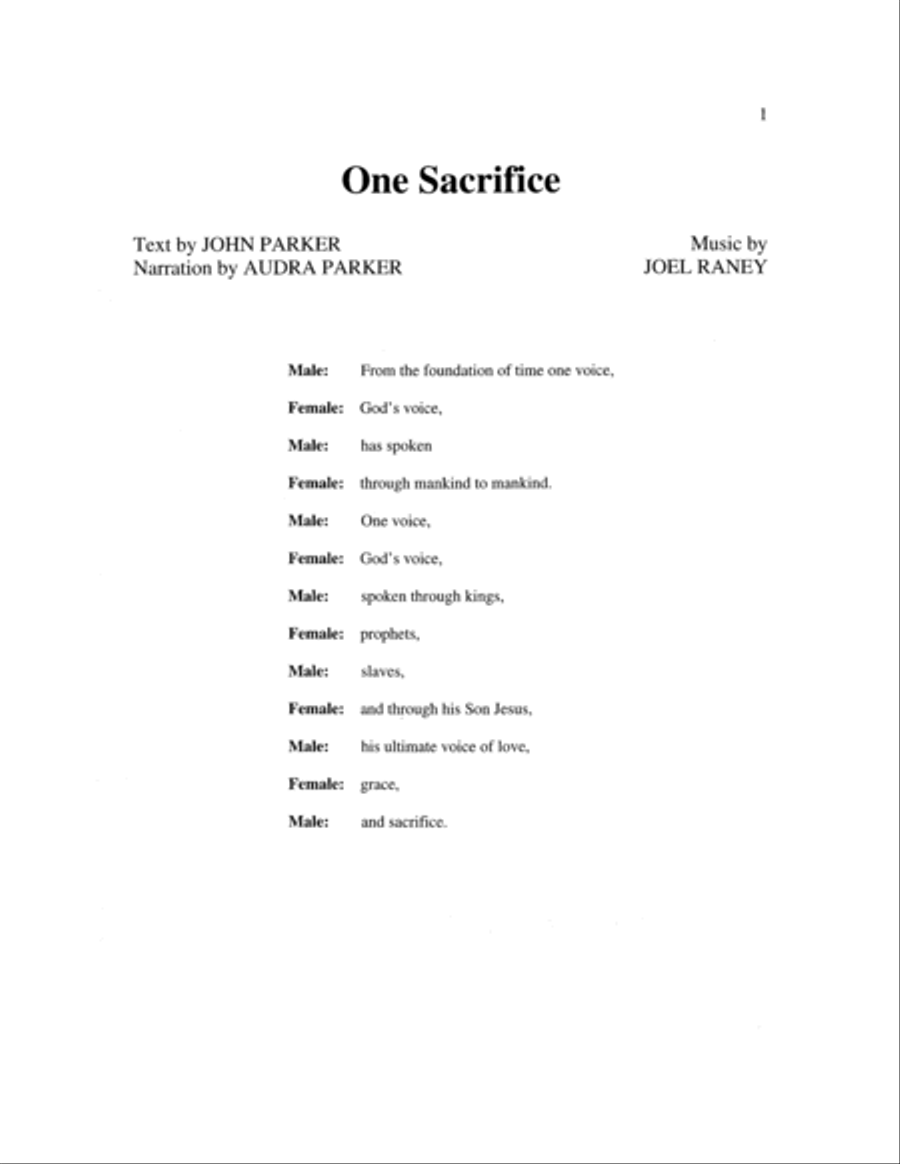 One Sacrifice Orchestra scores gallery preview page 4