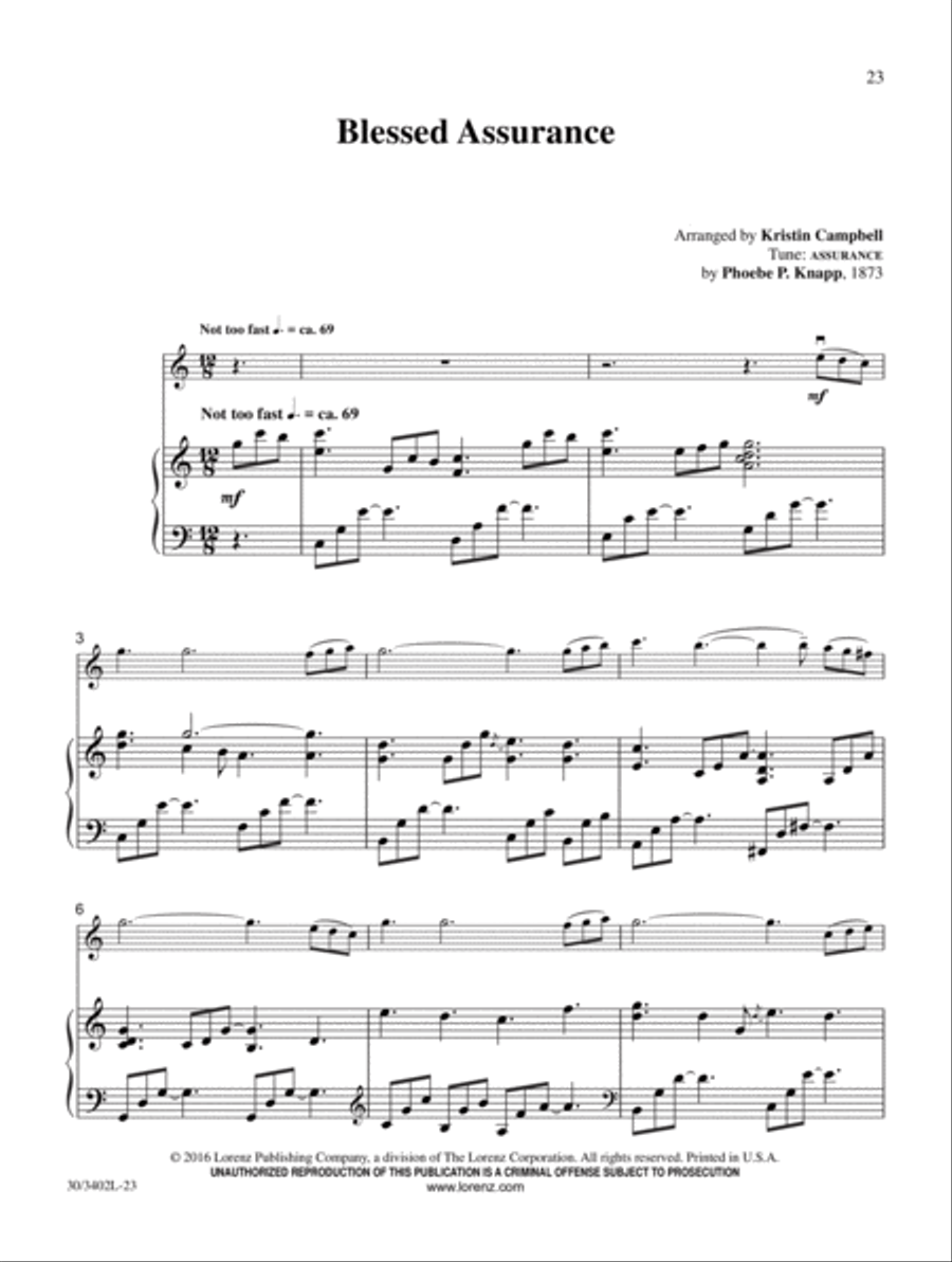 The Everlasting Song Violin Solo scores gallery preview page 10
