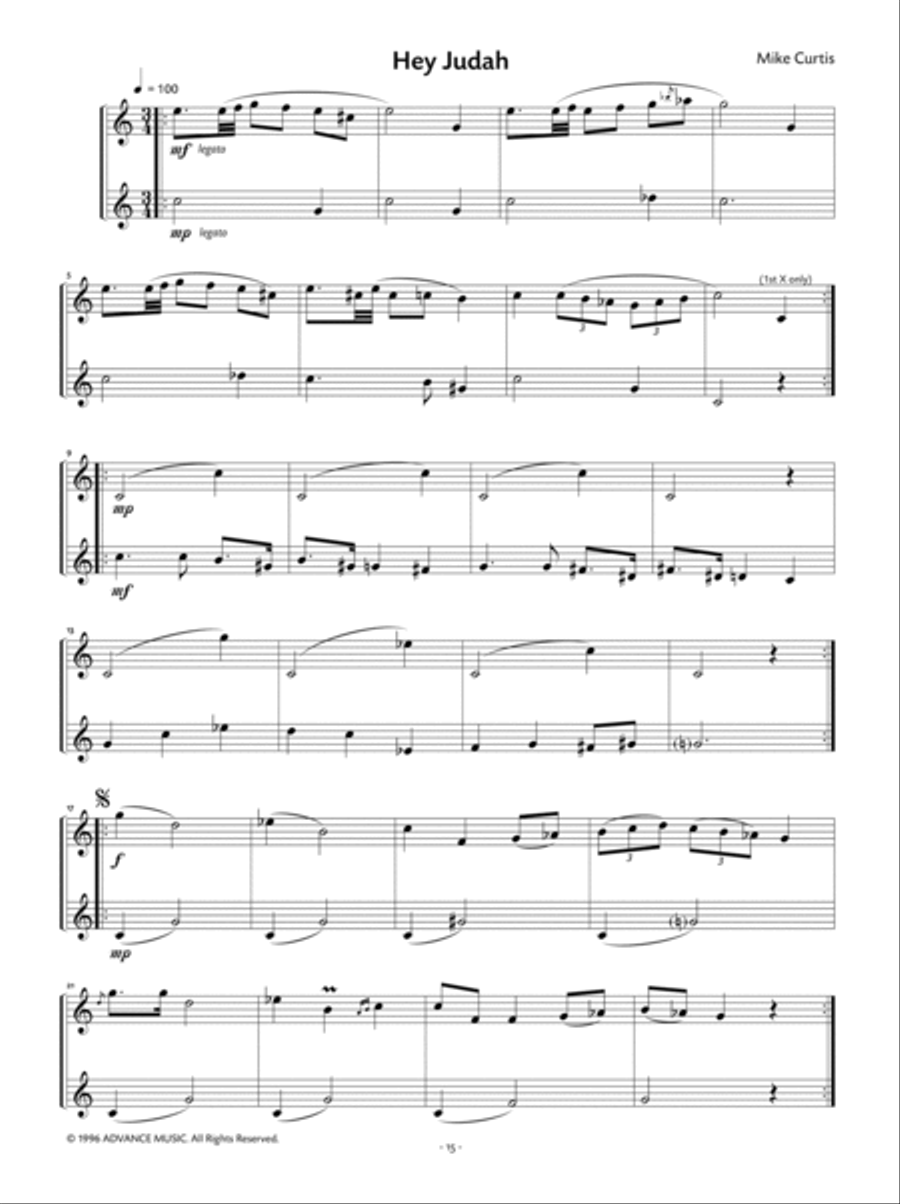Ten Klezmer Duos, Volume 1 Clarinet Duet scores gallery preview page 6