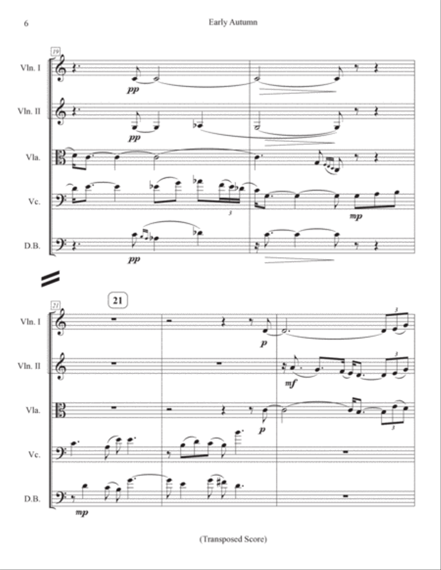 Early Autumn String Quartet scores gallery preview page 6