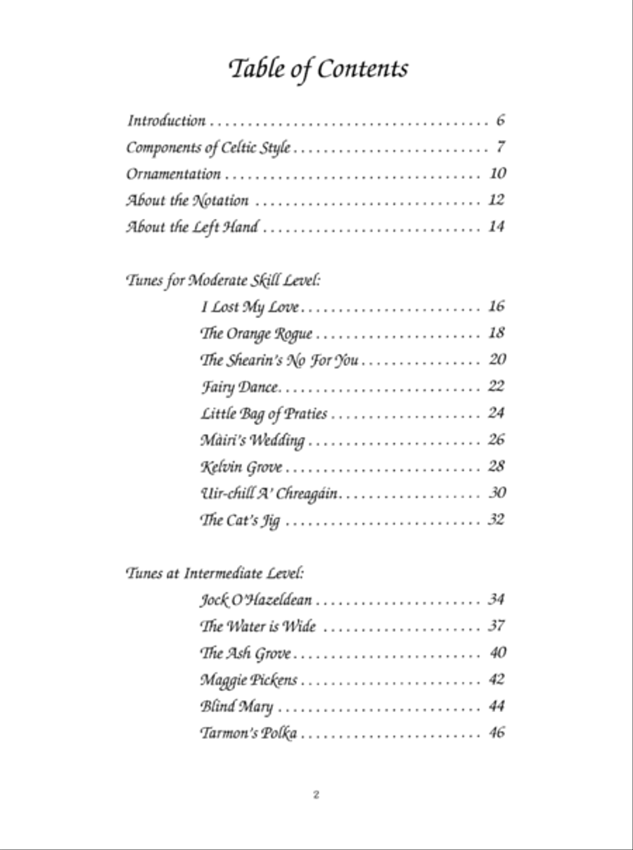 Celtic Music for Folk Harp Pedal Harp scores gallery preview page 3