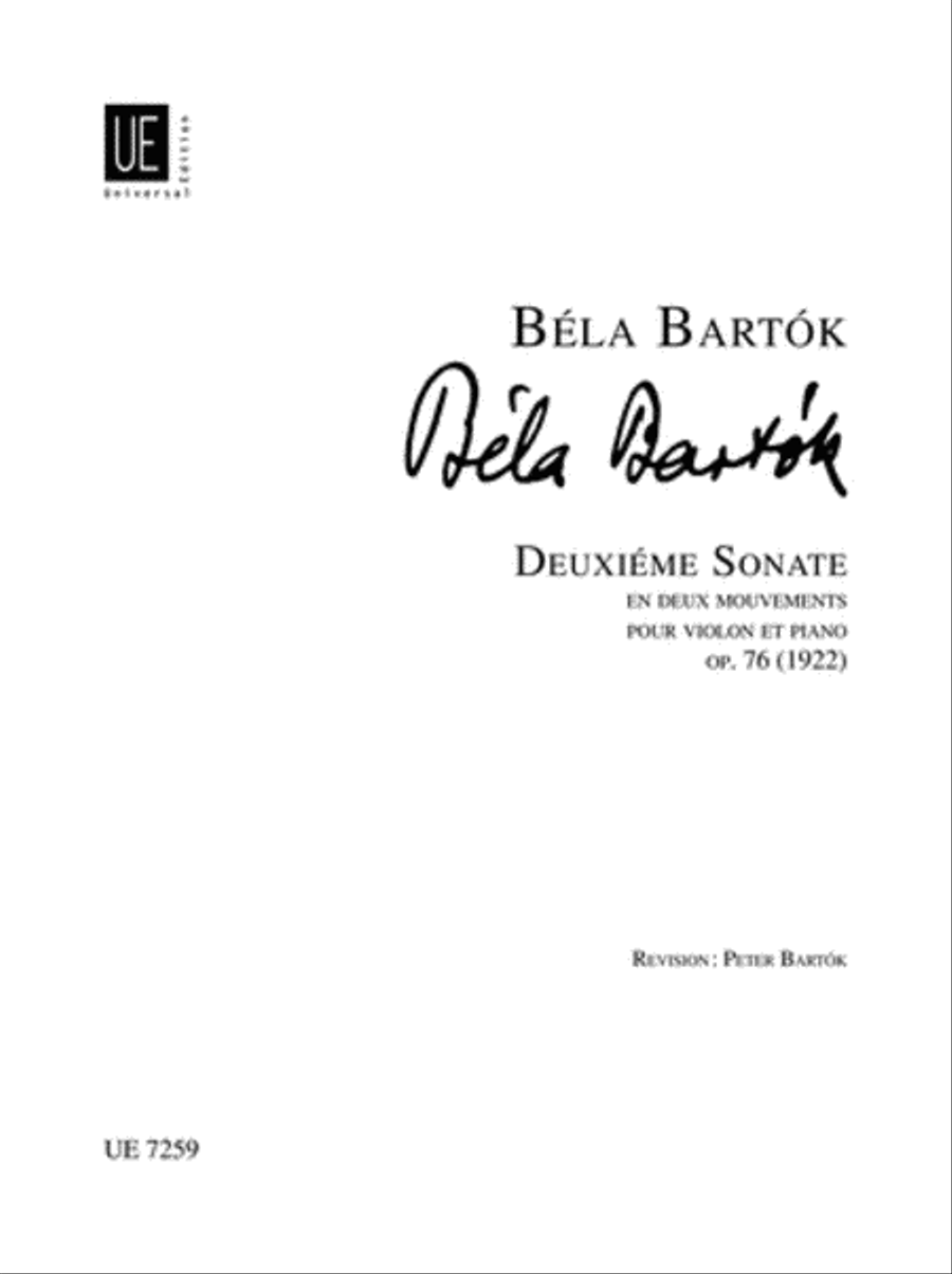 Sonata No. 2 Violin Solo scores gallery preview page 1