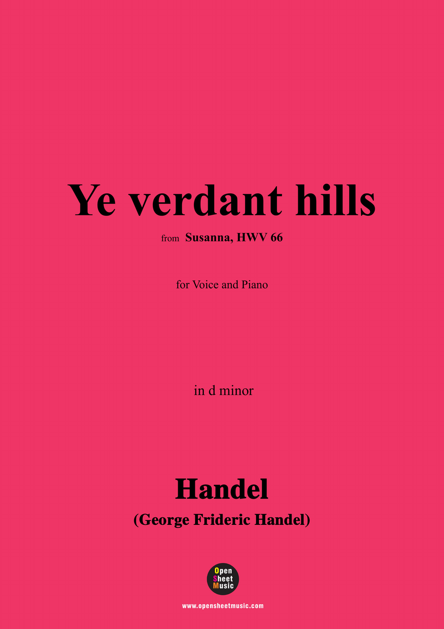 Handel-Ye verdant hills,from 'Susanna,HWV 66',in d minor