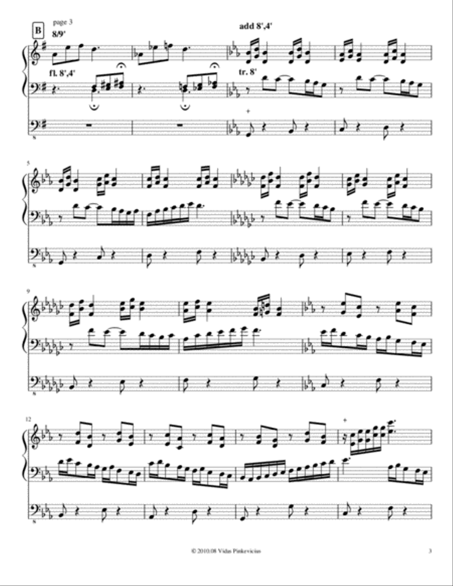 Andantino, Op. 4 (2010) Andantino, Op. 4 (2010) Organ Solo scores gallery preview page 3