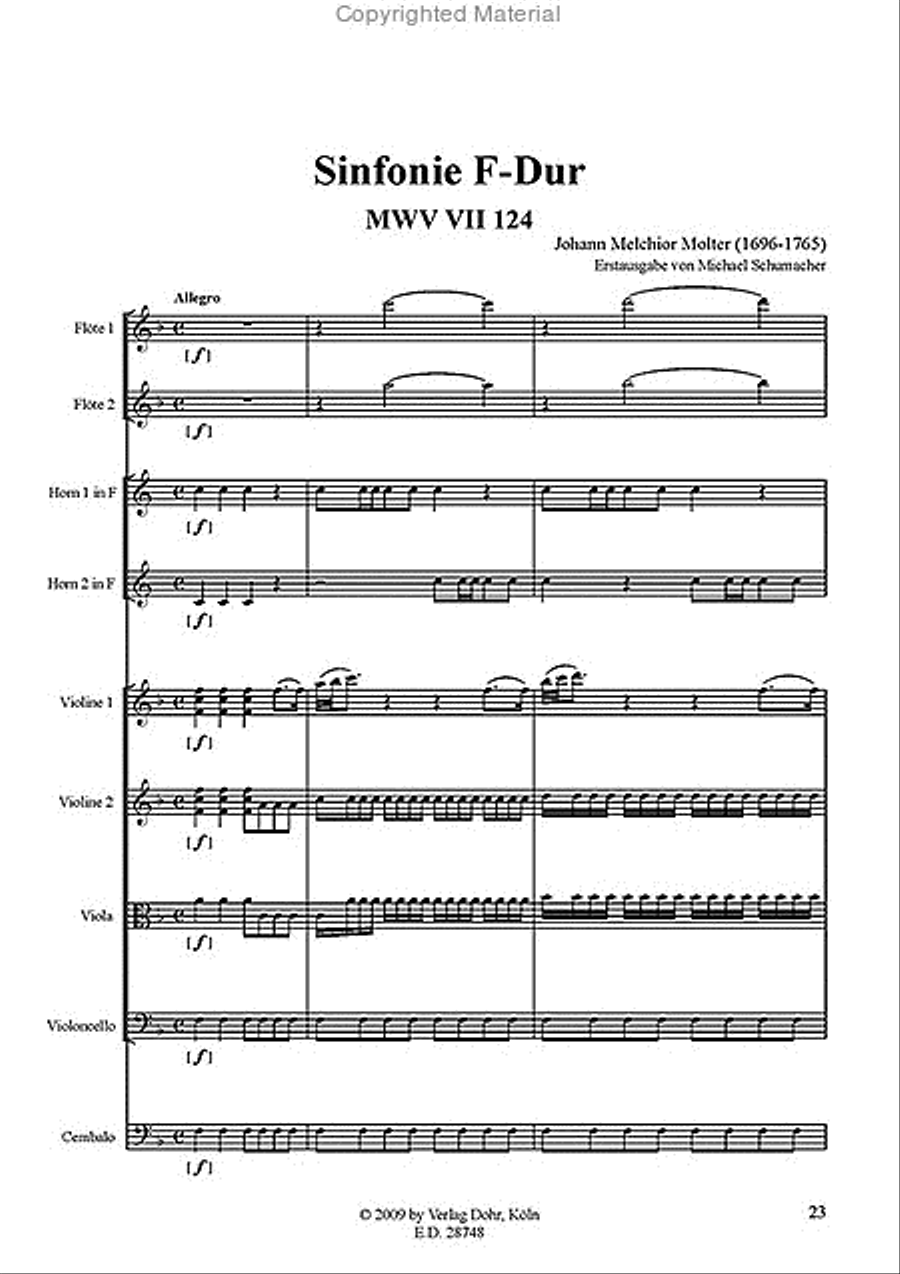 Sinfonien Nr. 123 & 124 Orchestra scores gallery preview page 3