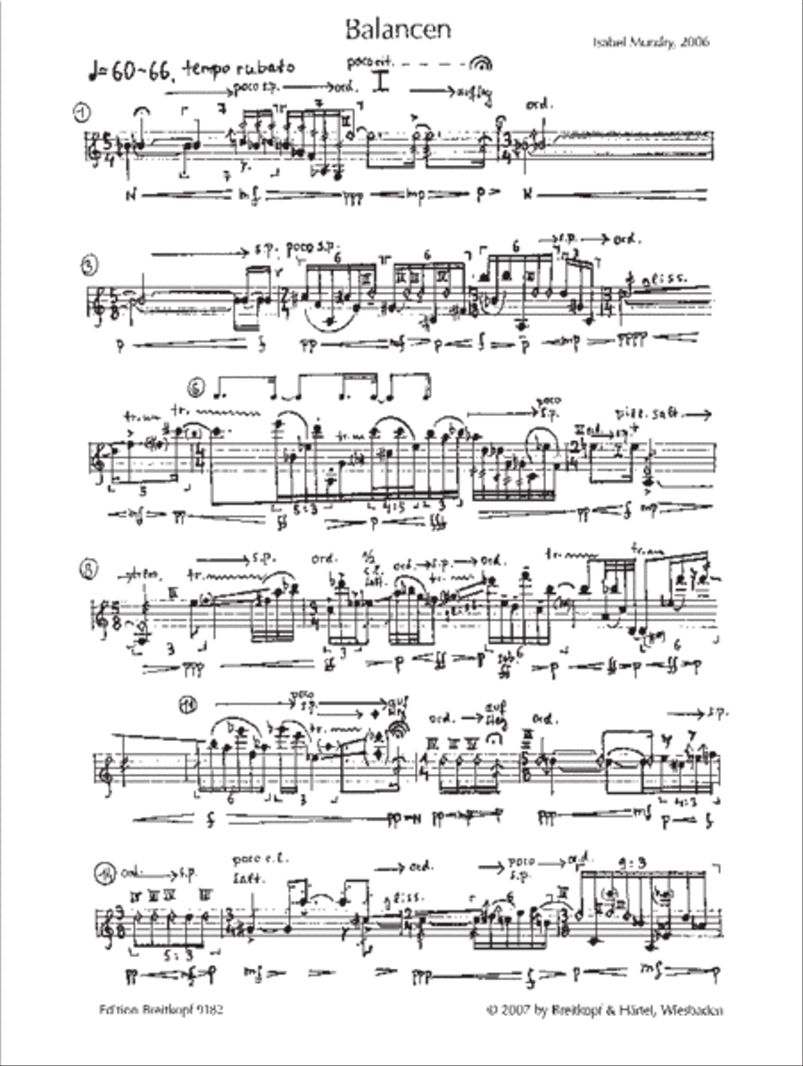 Balancen for Violin Violin Solo scores gallery preview page 2