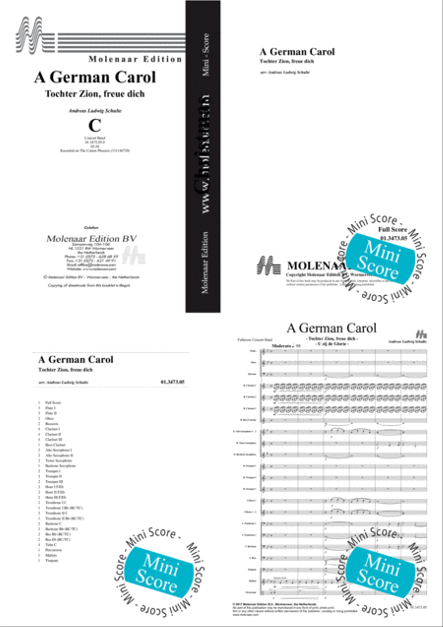 A German Carol Concert Band scores gallery preview page 2
