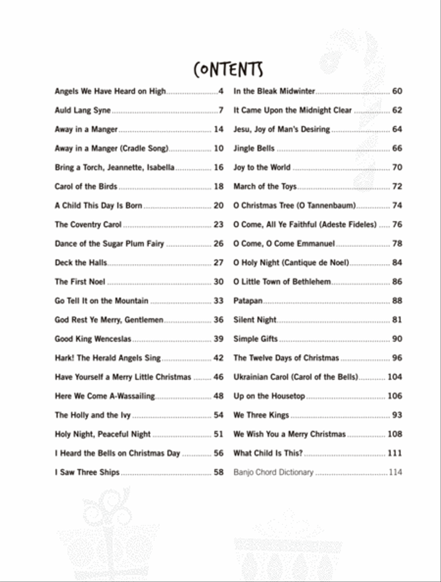 Just for Fun -- Christmas Banjo Banjo scores gallery preview page 2