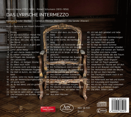 Heine & Schumann: Das lyrische Intermezzo (The Lyrical Intermezzo)