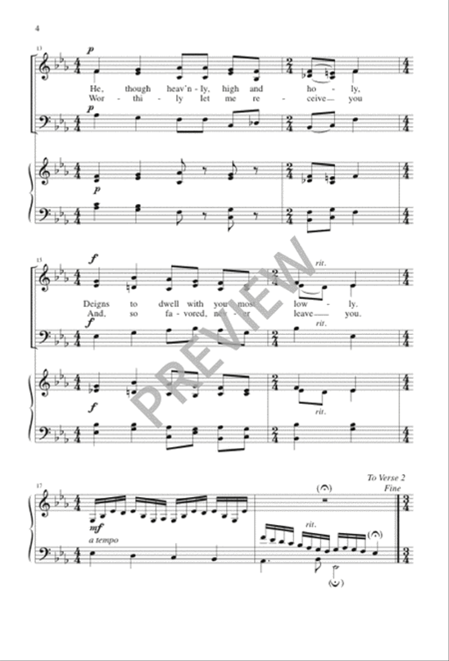 Soul, Adorn Yourself with Gladness 3-Part scores gallery preview page 4