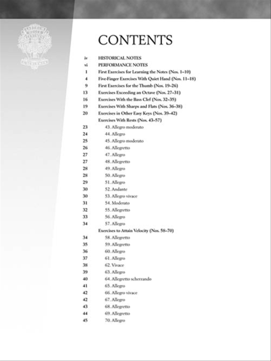 Czerny – Practical Method for Beginners, Opus 599 Piano Solo scores gallery preview page 3