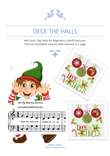 DECK THE HALLS christmas song image number null