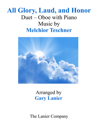 Book cover for ALL GLORY, LAUD, AND HONOR (Duet – Oboe & Piano with Parts)