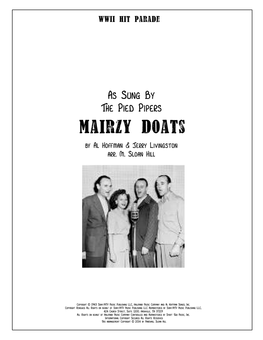 Mairzy Doats Large Ensemble scores gallery preview page 1