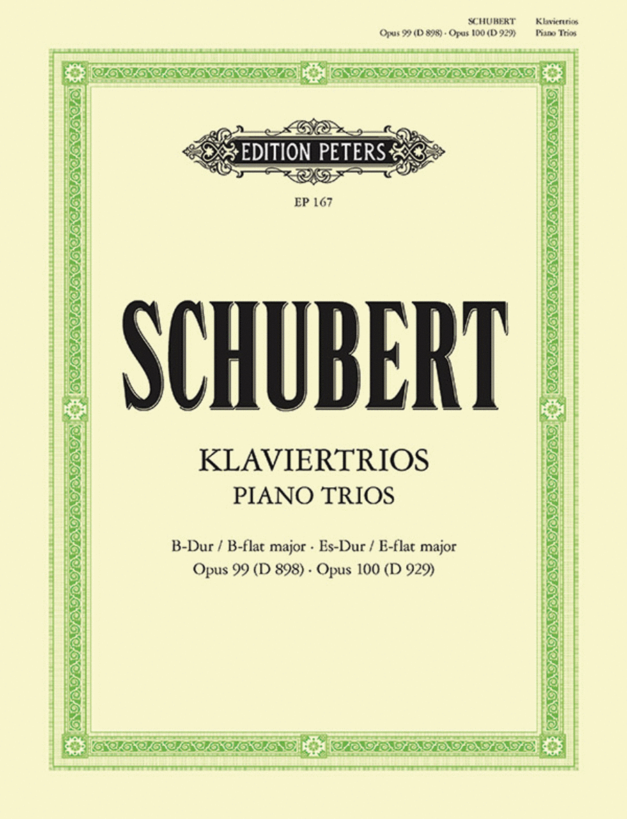Klaviertrios (Piano Trios) - Complete Piano Trio scores gallery preview page 1