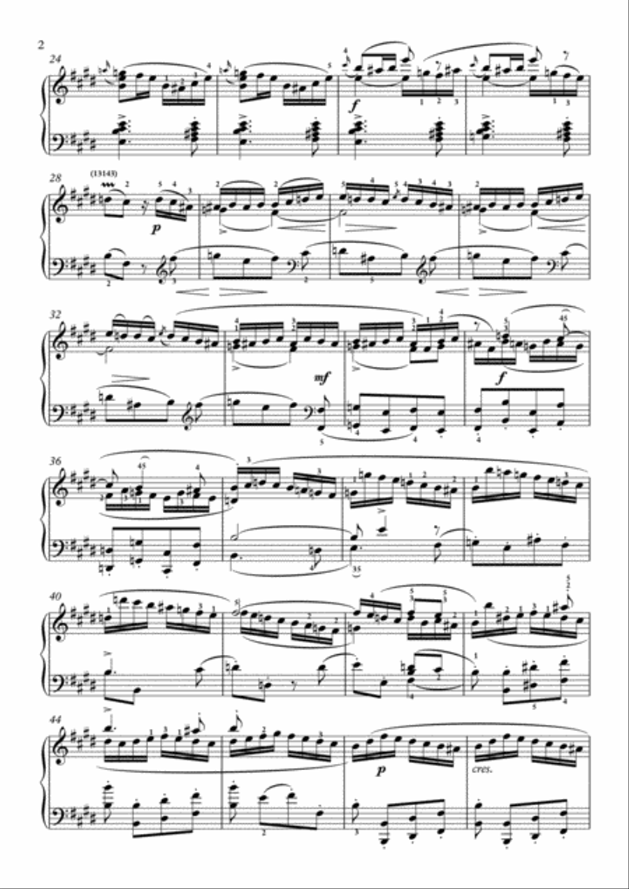 Scarlatti-Sonata in E-Major L.221 K.134(piano) Piano Solo scores gallery preview page 3