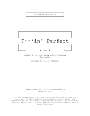 Book cover for F***in' Perfect