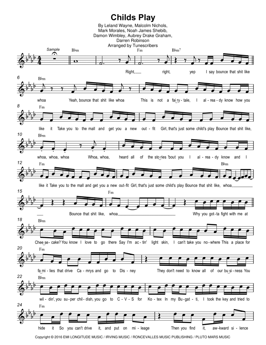 Childs Play Small Ensemble scores gallery preview page 1