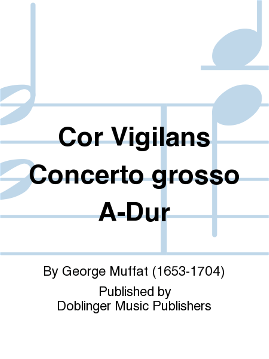 Cor Vigilans Concerto grosso A-Dur Score scores gallery preview page 1
