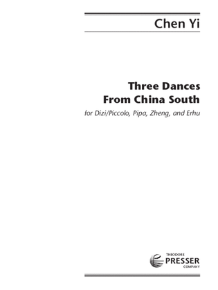Book cover for Three Dances From China South