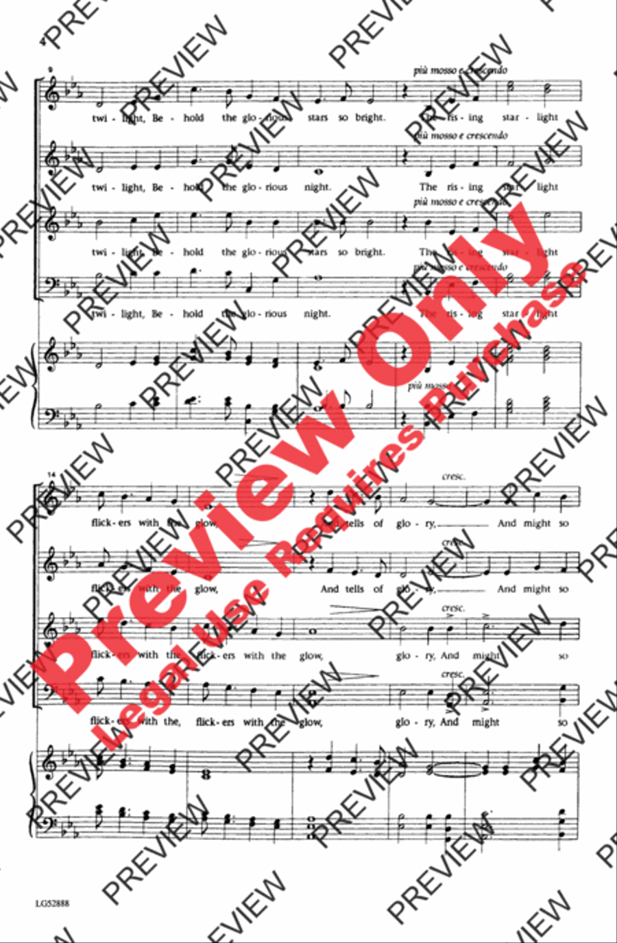 Dusk to Dawn 4-Part scores gallery preview page 3