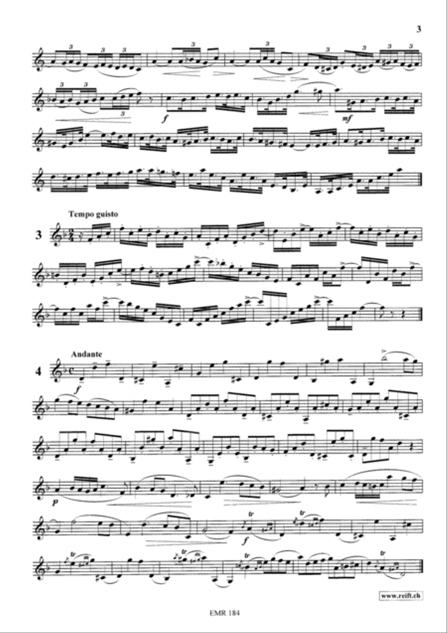24 Melodic Studies Clarinet Solo scores gallery preview page 4