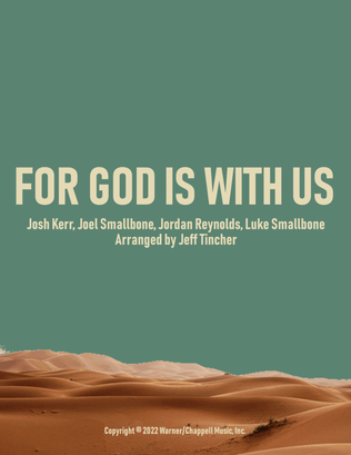 Book cover for For God Is With Us