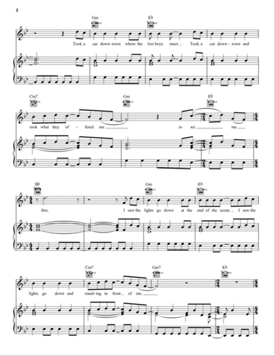 Charlie Brown Piano, Vocal, Guitar scores gallery preview page 2