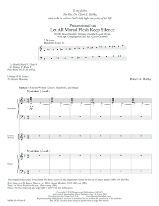Processional on Let All Mortal Flesh Keep Silence (Brass Score)