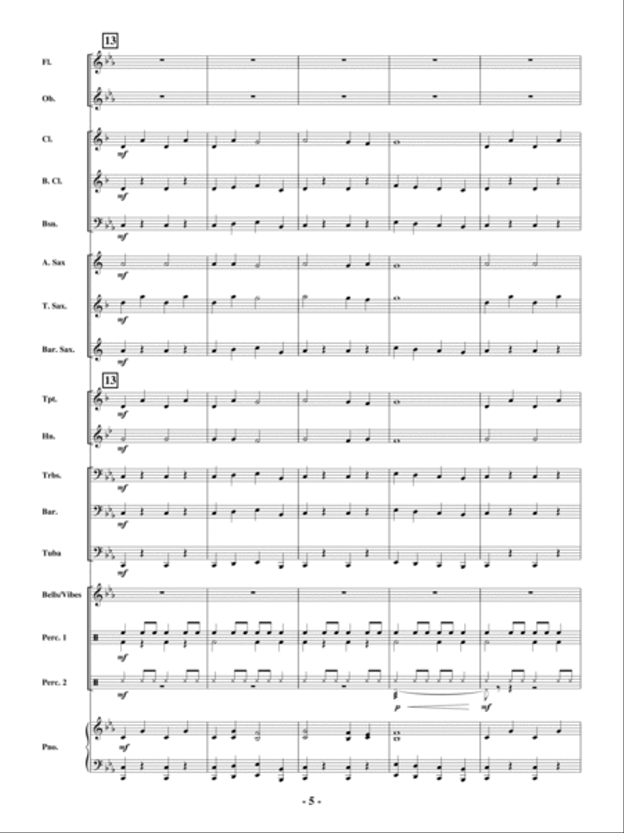 Robin Hood and the Golden Arrow Concert Band scores gallery preview page 4