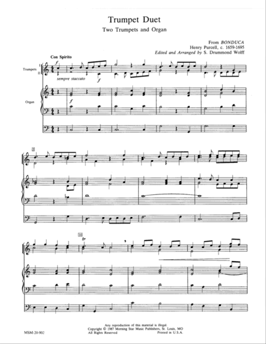 Trumpet Duet Trumpet Duet scores gallery preview page 1