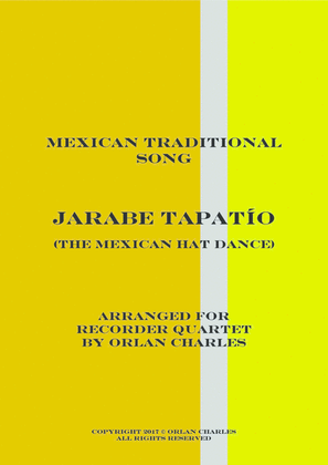 Book cover for EL JARABE TAPATIO (The Mexican Hat Dance) - for recorder quartet