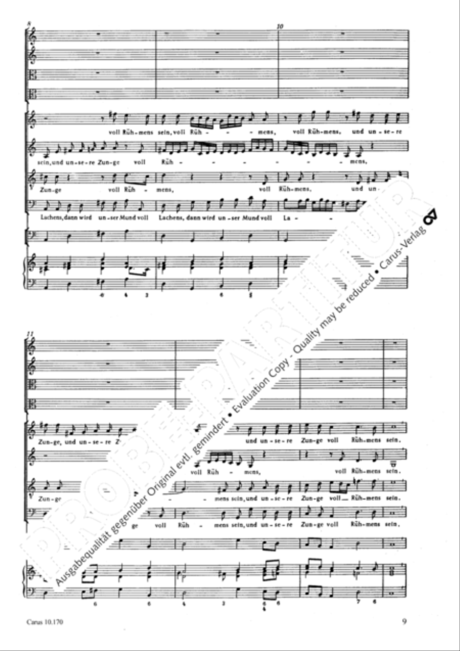 Wenn der Herr die Gefangenen 4-Part scores gallery preview page 10