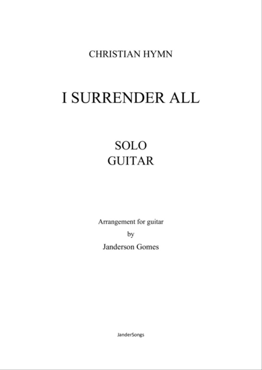 I Surrender All Acoustic Guitar scores gallery preview page 2