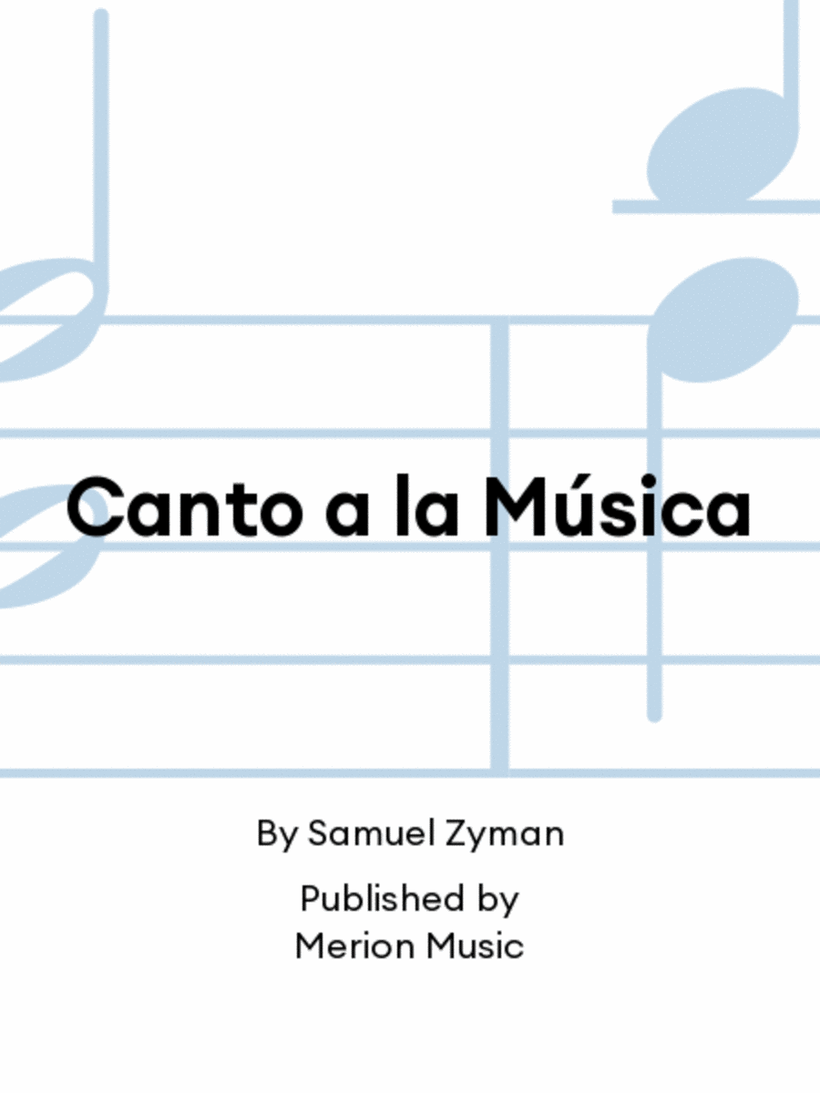 Canto a la Música Choir scores gallery preview page 1