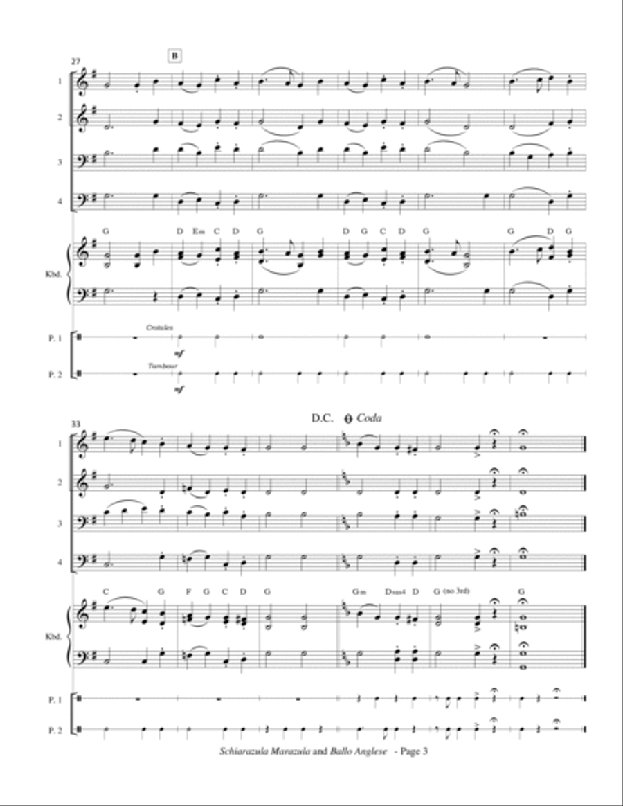Schiarazula Marazula and Ballo Anglese (Pierre Phalèse Jnr, 1583) for Wind Instruments Small Ensemble scores gallery preview page 6