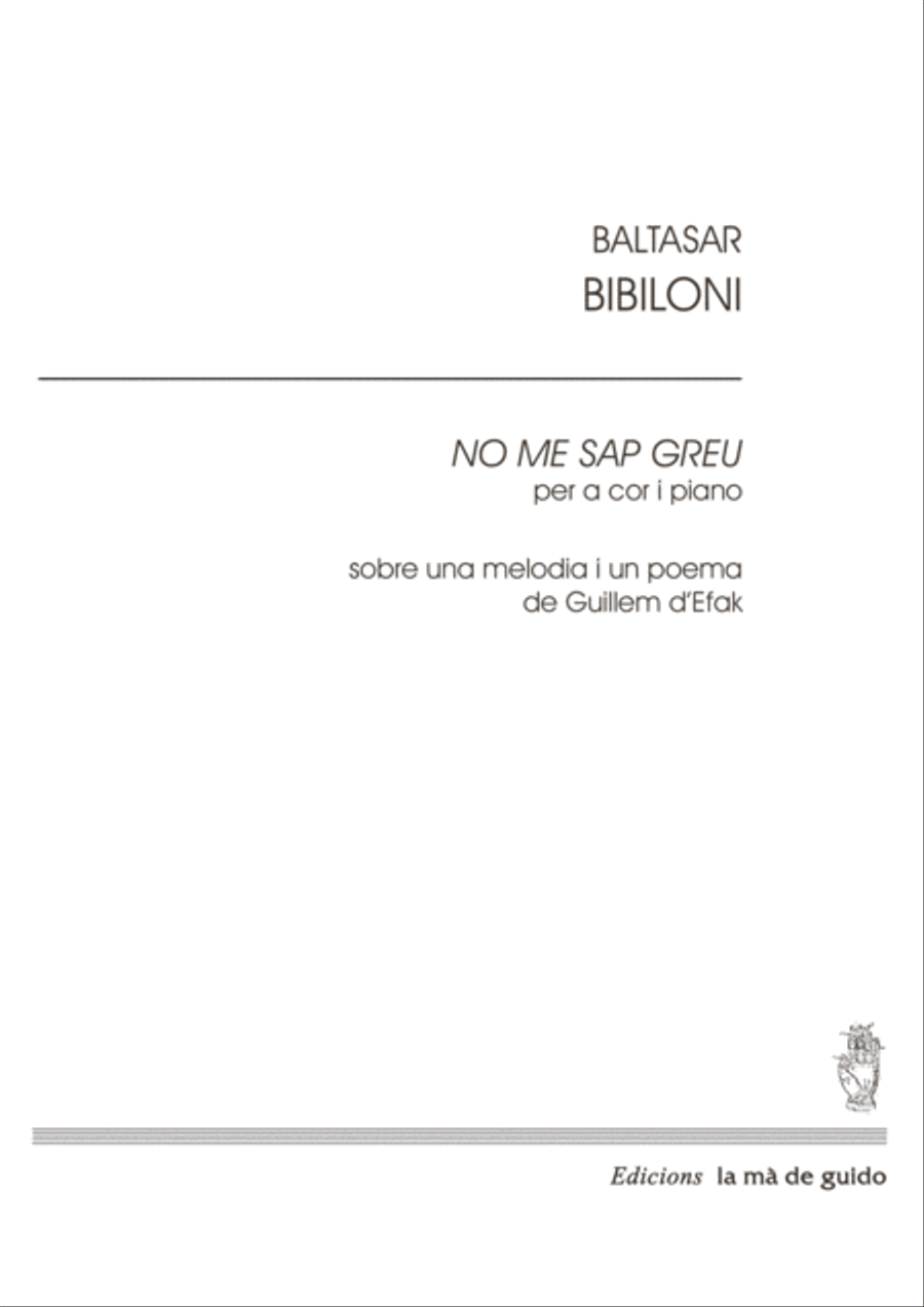 No me sap greu 4-Part scores gallery preview page 1