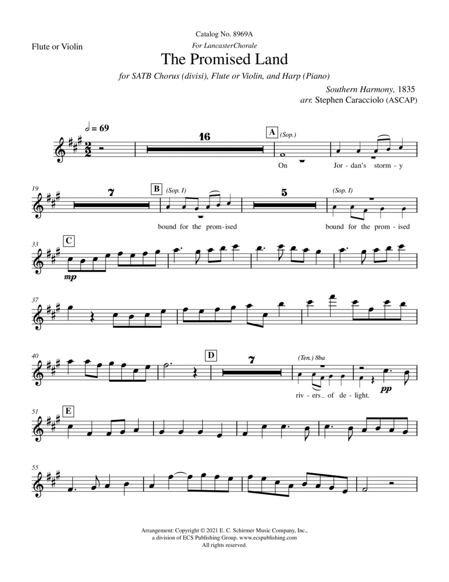 The Promised Land The Promised Land Choir scores gallery preview page 1