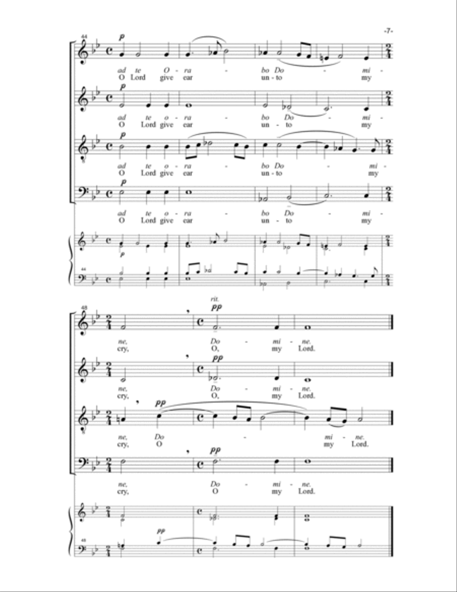 Intellige Clamorem Meum 4-Part scores gallery preview page 8