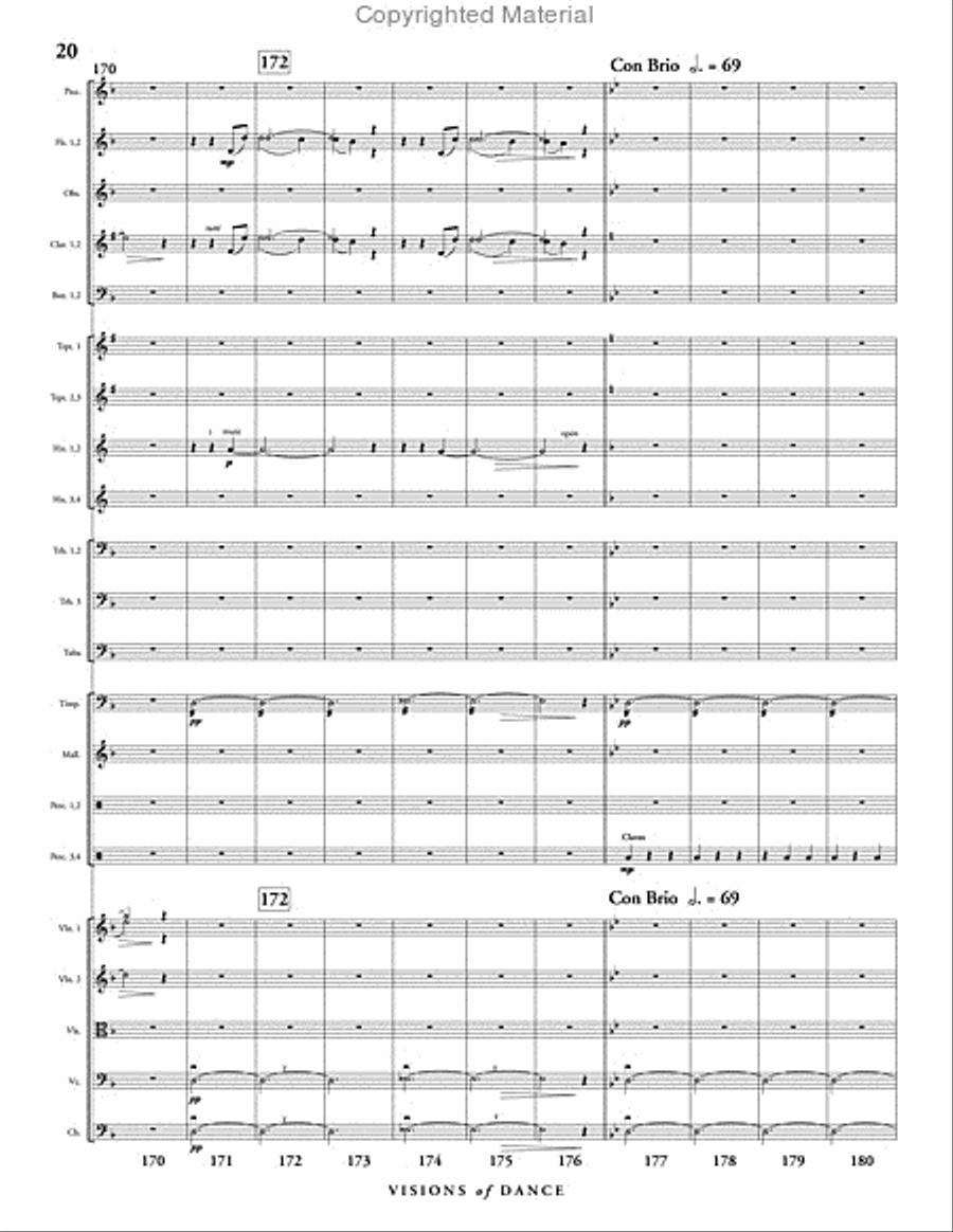 Visions of Dance Visions of Dance Full Orchestra scores gallery preview page 21