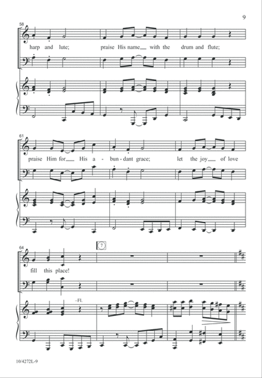 God Is Here! 4-Part scores gallery preview page 10