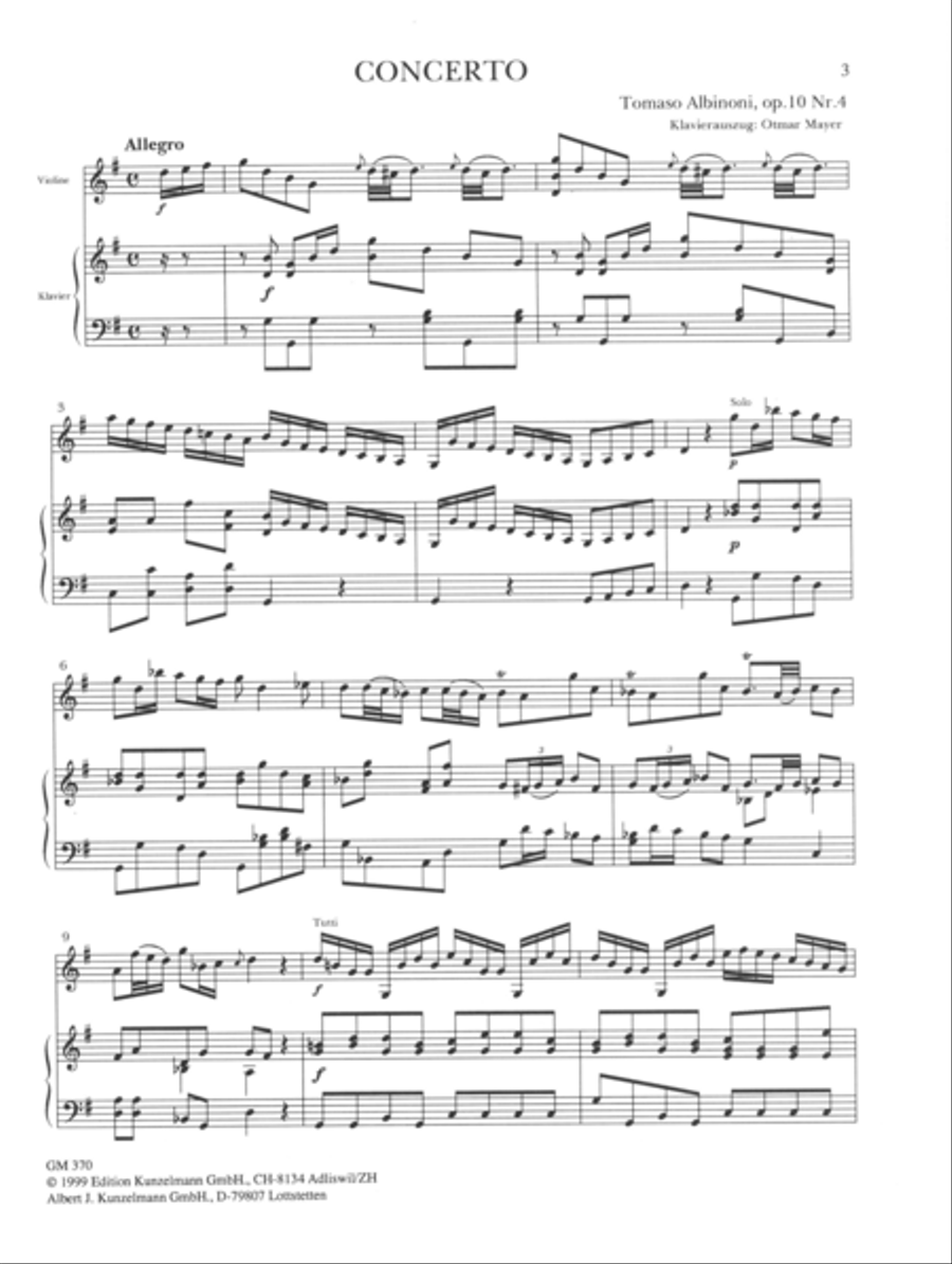 Concerto a cinque Op. 10/4 Violin Solo scores gallery preview page 2