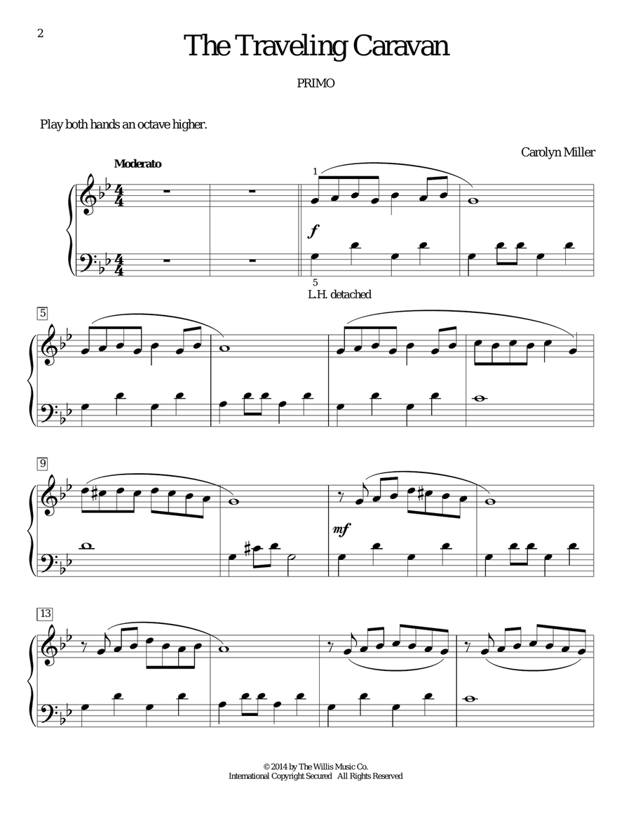 The Traveling Caravan Piano Method scores gallery preview page 2