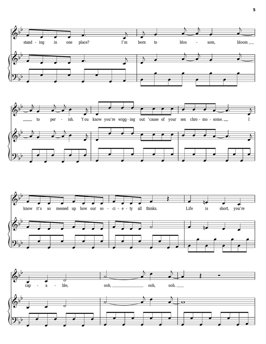 What You Waiting For? Piano, Vocal, Guitar scores gallery preview page 5