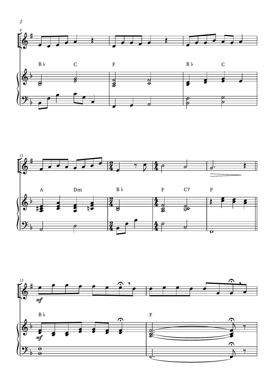When She Loved Me B-Flat Clarinet scores gallery preview page 2