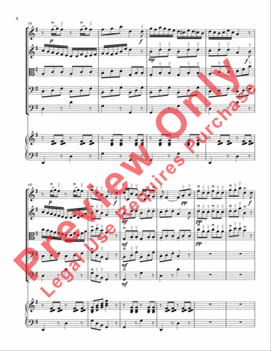 Carnival of Venice Variations String Orchestra scores gallery preview page 7