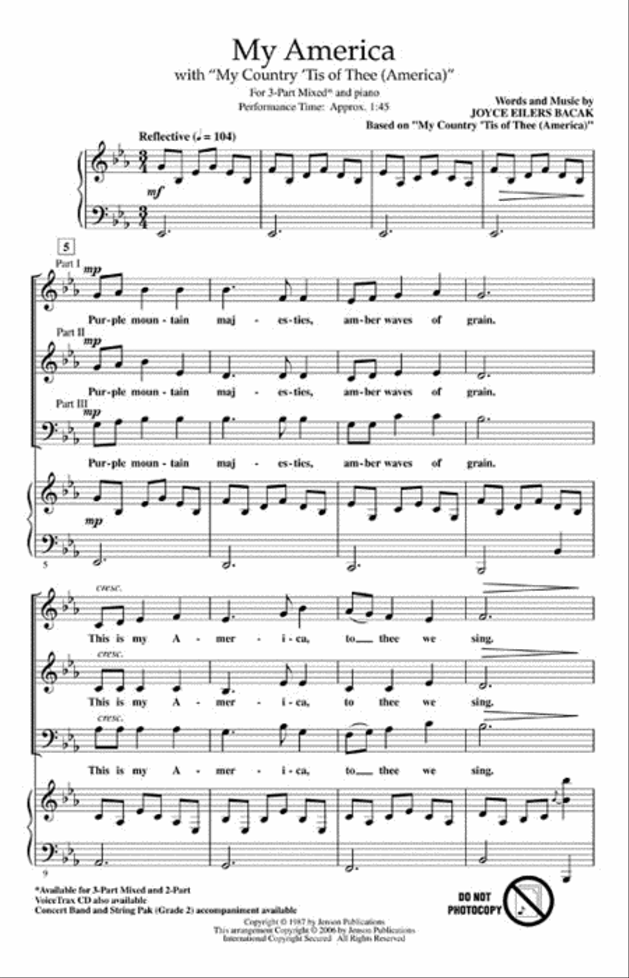 My America Choir scores gallery preview page 2